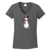 Ladies Heavy Cotton ™ 100% Cotton V Neck T Shirt Thumbnail