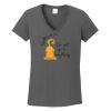 Ladies Heavy Cotton ™ 100% Cotton V Neck T Shirt Thumbnail