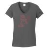 Ladies Heavy Cotton ™ 100% Cotton V Neck T Shirt Thumbnail