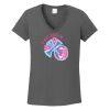 Ladies Heavy Cotton ™ 100% Cotton V Neck T Shirt Thumbnail