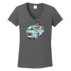 Ladies Heavy Cotton ™ 100% Cotton V Neck T Shirt Thumbnail