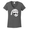 Ladies Heavy Cotton ™ 100% Cotton V Neck T Shirt Thumbnail