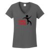 Ladies Heavy Cotton ™ 100% Cotton V Neck T Shirt Thumbnail