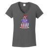 Ladies Heavy Cotton ™ 100% Cotton V Neck T Shirt Thumbnail