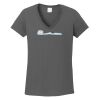 Ladies Heavy Cotton ™ 100% Cotton V Neck T Shirt Thumbnail