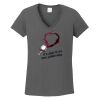 Ladies Heavy Cotton ™ 100% Cotton V Neck T Shirt Thumbnail