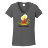 Ladies Heavy Cotton ™ 100% Cotton V Neck T Shirt Thumbnail