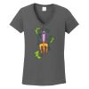 Ladies Heavy Cotton ™ 100% Cotton V Neck T Shirt Thumbnail