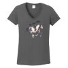 Ladies Heavy Cotton ™ 100% Cotton V Neck T Shirt Thumbnail
