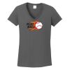 Ladies Heavy Cotton ™ 100% Cotton V Neck T Shirt Thumbnail