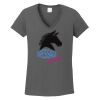 Ladies Heavy Cotton ™ 100% Cotton V Neck T Shirt Thumbnail