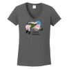 Ladies Heavy Cotton ™ 100% Cotton V Neck T Shirt Thumbnail