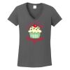 Ladies Heavy Cotton ™ 100% Cotton V Neck T Shirt Thumbnail