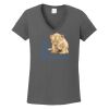 Ladies Heavy Cotton ™ 100% Cotton V Neck T Shirt Thumbnail