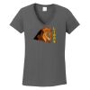 Ladies Heavy Cotton ™ 100% Cotton V Neck T Shirt Thumbnail