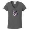 Ladies Heavy Cotton ™ 100% Cotton V Neck T Shirt Thumbnail