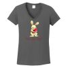 Ladies Heavy Cotton ™ 100% Cotton V Neck T Shirt Thumbnail