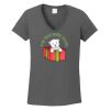Ladies Heavy Cotton ™ 100% Cotton V Neck T Shirt Thumbnail