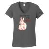 Ladies Heavy Cotton ™ 100% Cotton V Neck T Shirt Thumbnail