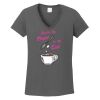 Ladies Heavy Cotton ™ 100% Cotton V Neck T Shirt Thumbnail