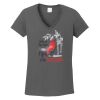 Ladies Heavy Cotton ™ 100% Cotton V Neck T Shirt Thumbnail