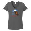 Ladies Heavy Cotton ™ 100% Cotton V Neck T Shirt Thumbnail