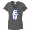 Ladies Heavy Cotton ™ 100% Cotton V Neck T Shirt Thumbnail