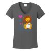 Ladies Heavy Cotton ™ 100% Cotton V Neck T Shirt Thumbnail