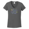 Ladies Heavy Cotton ™ 100% Cotton V Neck T Shirt Thumbnail