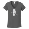 Ladies Heavy Cotton ™ 100% Cotton V Neck T Shirt Thumbnail