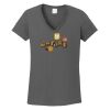 Ladies Heavy Cotton ™ 100% Cotton V Neck T Shirt Thumbnail