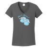 Ladies Heavy Cotton ™ 100% Cotton V Neck T Shirt Thumbnail