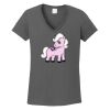 Ladies Heavy Cotton ™ 100% Cotton V Neck T Shirt Thumbnail