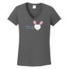 Ladies Heavy Cotton ™ 100% Cotton V Neck T Shirt Thumbnail