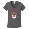Ladies Heavy Cotton ™ 100% Cotton V Neck T Shirt Thumbnail