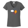 Ladies Heavy Cotton ™ 100% Cotton V Neck T Shirt Thumbnail