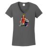 Ladies Heavy Cotton ™ 100% Cotton V Neck T Shirt Thumbnail