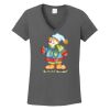 Ladies Heavy Cotton ™ 100% Cotton V Neck T Shirt Thumbnail