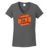 Ladies Heavy Cotton ™ 100% Cotton V Neck T Shirt Thumbnail