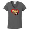 Ladies Heavy Cotton ™ 100% Cotton V Neck T Shirt Thumbnail