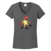 Ladies Heavy Cotton ™ 100% Cotton V Neck T Shirt Thumbnail