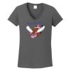 Ladies Heavy Cotton ™ 100% Cotton V Neck T Shirt Thumbnail
