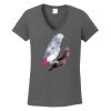 Ladies Heavy Cotton ™ 100% Cotton V Neck T Shirt Thumbnail