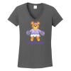 Ladies Heavy Cotton ™ 100% Cotton V Neck T Shirt Thumbnail