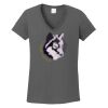 Ladies Heavy Cotton ™ 100% Cotton V Neck T Shirt Thumbnail