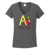 Ladies Heavy Cotton ™ 100% Cotton V Neck T Shirt Thumbnail