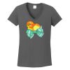 Ladies Heavy Cotton ™ 100% Cotton V Neck T Shirt Thumbnail