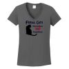 Ladies Heavy Cotton ™ 100% Cotton V Neck T Shirt Thumbnail