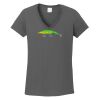 Ladies Heavy Cotton ™ 100% Cotton V Neck T Shirt Thumbnail