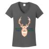 Ladies Heavy Cotton ™ 100% Cotton V Neck T Shirt Thumbnail